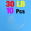 MNFT 10Pcs High Strength Fly Fishing Line Loop Connector 20LB/30LB/50LB Nylon Braided Leader Loops For Fly Line