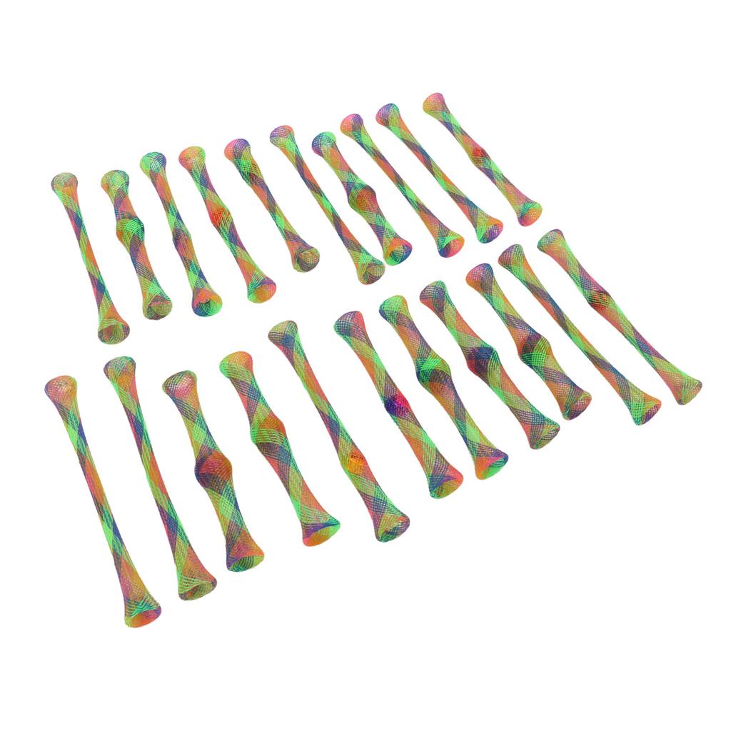 21pcs Cat Spring Toy Nylon Colorful Interactive Scratch and Bite Resistant Pet Coil Tube Toy for Kitten