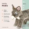 12 Huggable Infant Donkey Plush Toy Featuring Gentle Fur Lifelike Details Plus Weighted Body - Cute Mule Stuffed Animal Present Designed for Plus