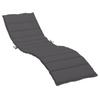 Loungers Sun Lounger Cushion Anthracite 200X70x3cm Oxford Fabric