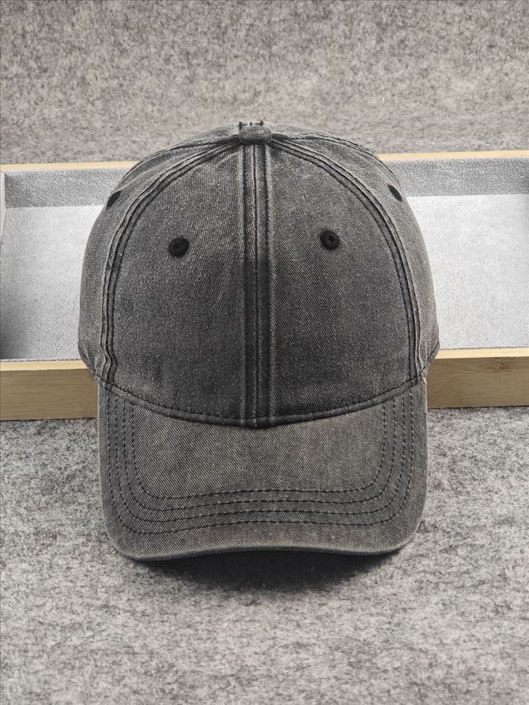 Washed and Made Old Soft-top Baseball Cap, Four-season Big Head Circumference Men's Hat, European and American Style Casual Fan Women's Hat Versatile