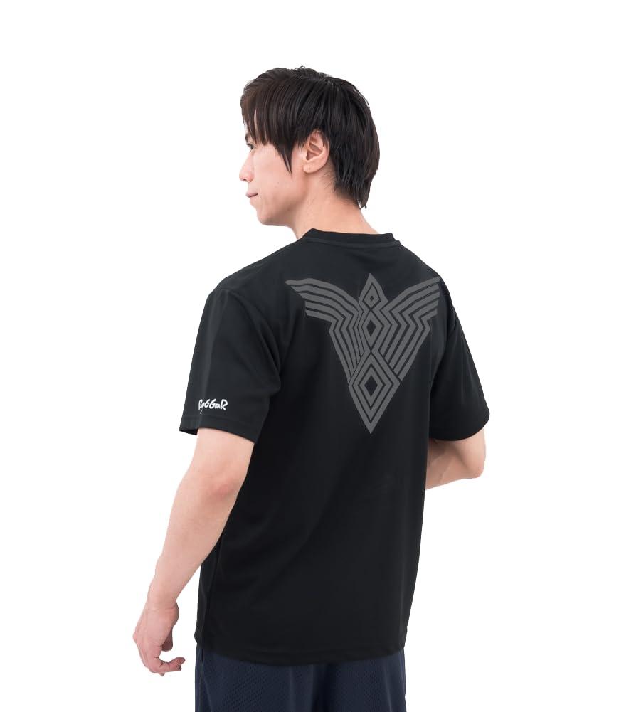 

in Gifu Hot Sports Health Support Sleeve Shirt Domestic Natural Nakatsugawa [Rising Gear] [Made Prefecture/Wearable Spring] Wear/Scapula Type/Short чорний