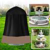 Vattentätt fontänskydd med dragsko Enkel installation Återanvändbar Oxford-duk Trädgårdsstaty