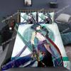 Genshin Impact Bedding Set Cartoon Anime Duvet Cover Single Double Size Boys Luxury 3D Bed Linen Decor Home
