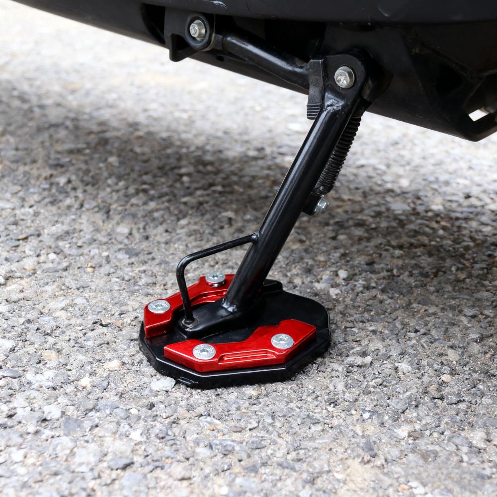 Motorrad Seitenständer Pad Seitenständer Abdeckung Kompatibel mit Universal Stoppständern Dirt Bike Roller Outdoor