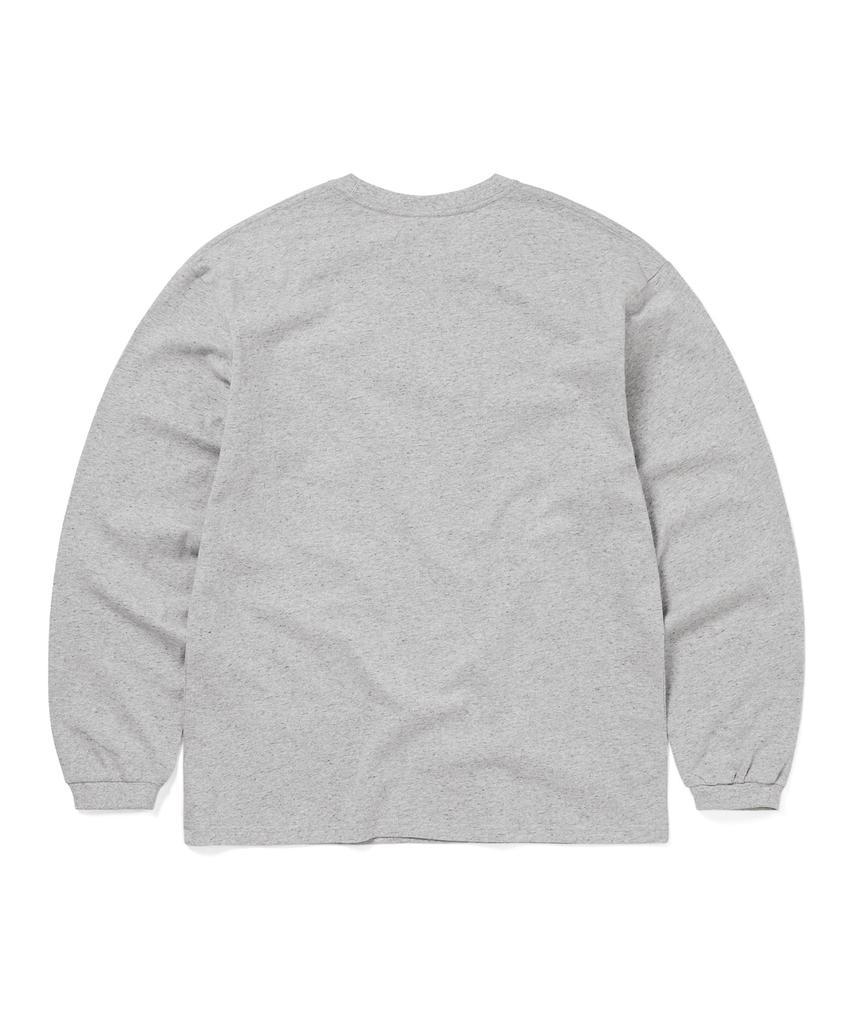 THISISNEVERTHAT L-Logo Pocket L/S Tee Heather Gray