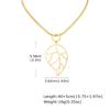 Choker Stainless Steel Personality Exaggerated Large Pendant Leopard Print Leather Rope Snake Chain Necklace Female Jewelry Nc-2693