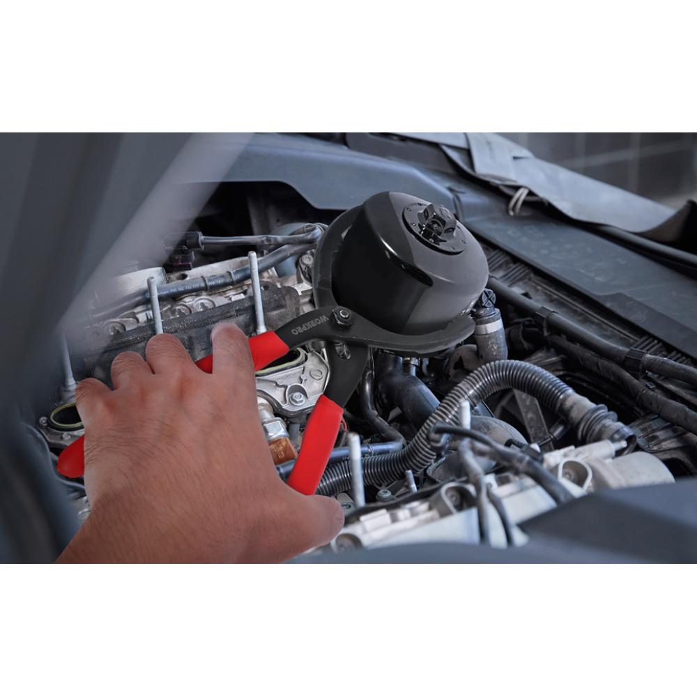 12" olajszűrő fogó bilincs típusú csavarkulcs állítható kéziszerszámok olajszűrő eltávolítása szétszerelő szerszám teherautó-javításhoz