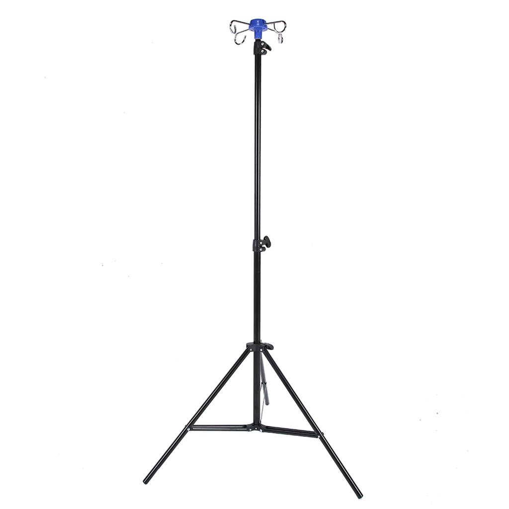 Portable IV Pole Drip Bag Stand Intravenous Foldable Pole Stand for Clinic Home Care