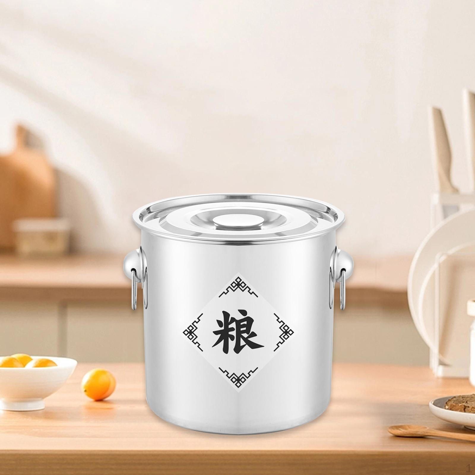 

Контейнер для круп, ящик для хранения риса, ведро для еды, герметичная канистра для дома, кухонная стойка Style A