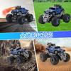 116 Scale Singing Off-Road Jeep Toy Car for Kids, Includes 2 Rechargeable Battery Chargers, Spray Function, LED Lights, Fog Lights, 2.4GHz Wireless