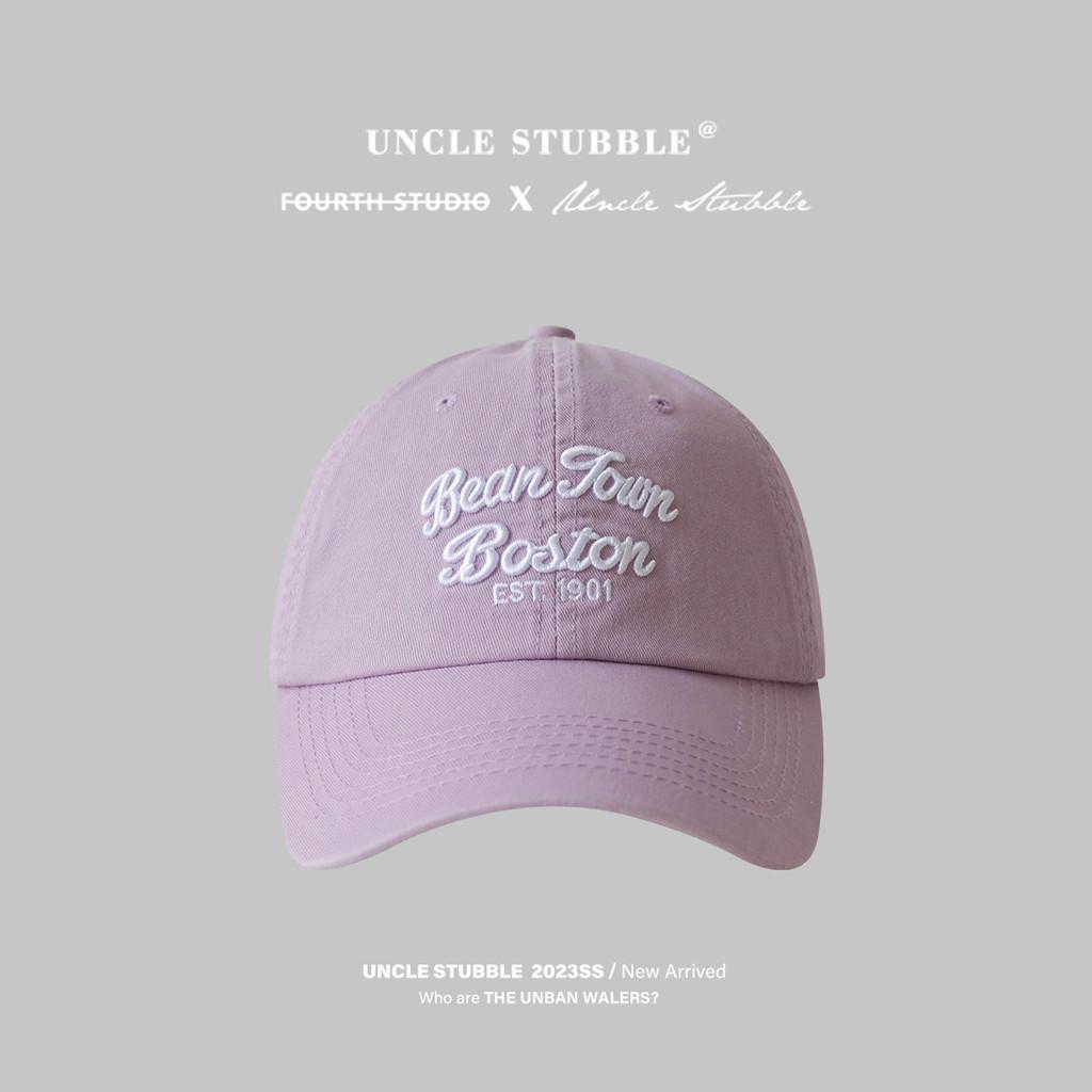 

Vintage Stylish Soft Top Duckbill Cap For Men And Women With Embroidery Design In Colors Various Light Purple