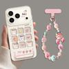 Little Rabbit mobile phone case is suitable for Apple 17promax soft 16 lanyard iphone14 transparent 13 women's 15 pink 12 sets