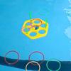EVA Floating Foam Rings Throw Pool Game Toy with Balls Floating Foam Rings Toy with Balls for Kids Adults Outdoor Party