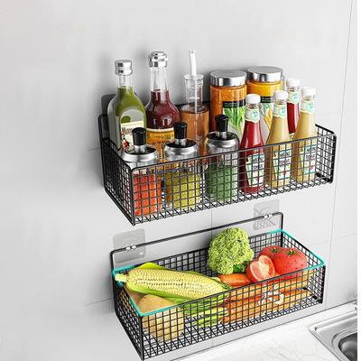 Shelf Free Punching Wall Hanging Drain Rack Barbed Wire Storage Basket