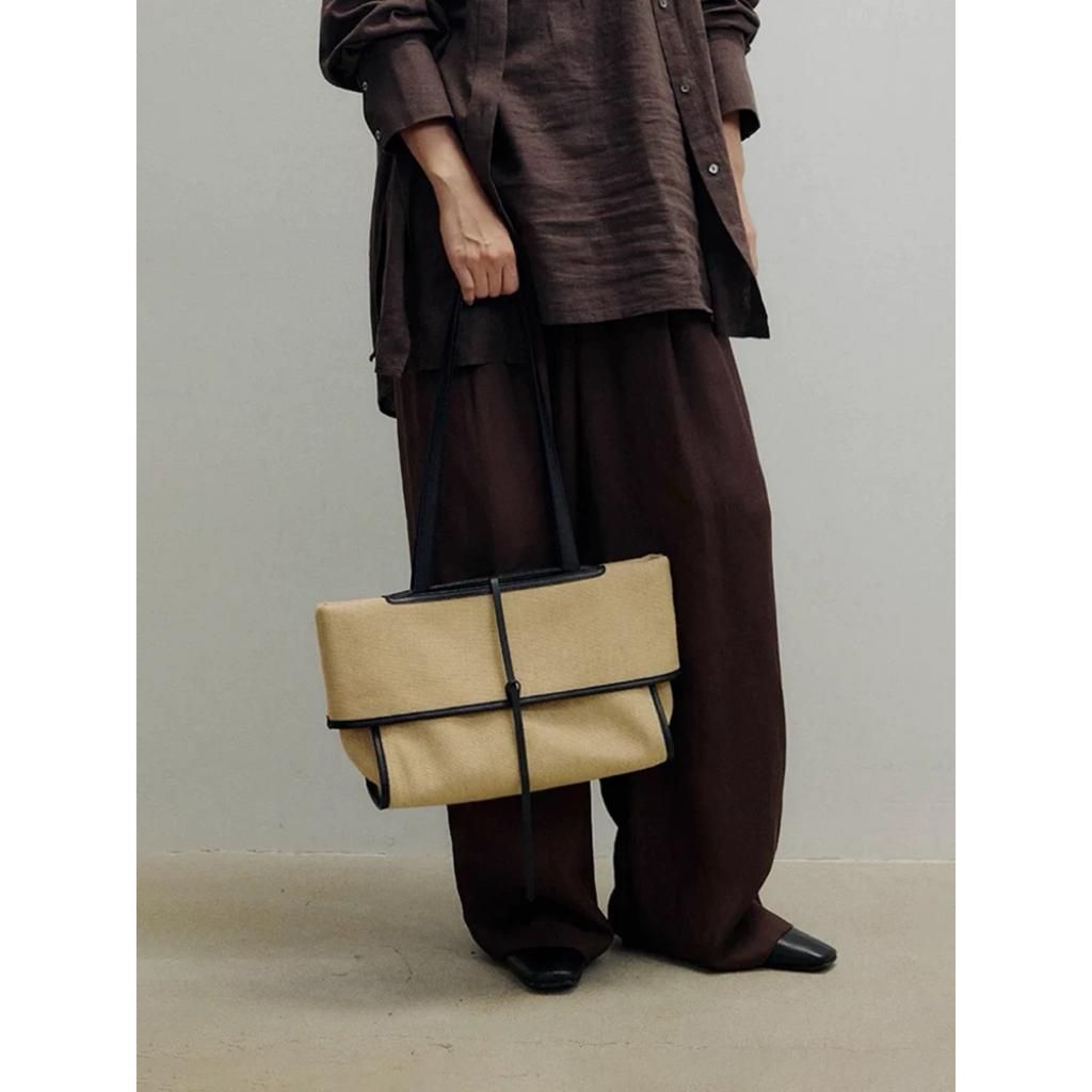 Bolso de Lona con Diseño de Nicho Pequeño para Mujer, Lujo Ligero, para Viajes Diarios Ligeros, Bolso de Hombro de Gran Capacidad