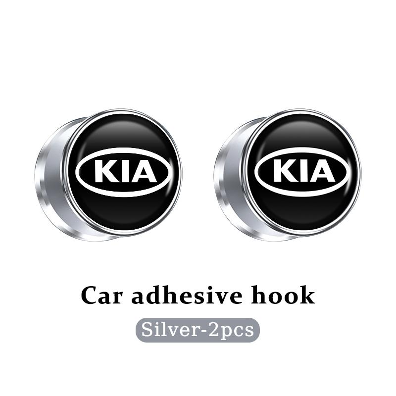 For KIA Car Hooks Small Hanger Self Adhesive Sticky Storage Auto Accessories Spectra Sedona Cadenza Proceed Sephia Stonic Carens