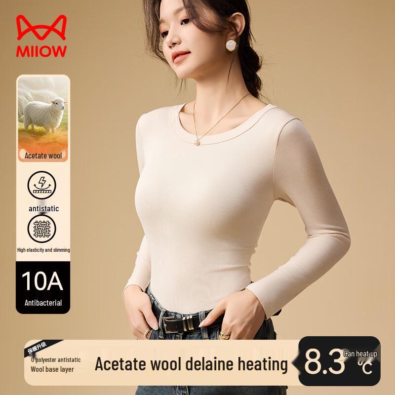 Mao Ren Women's Wool Blend Long Sleeve Knit Top