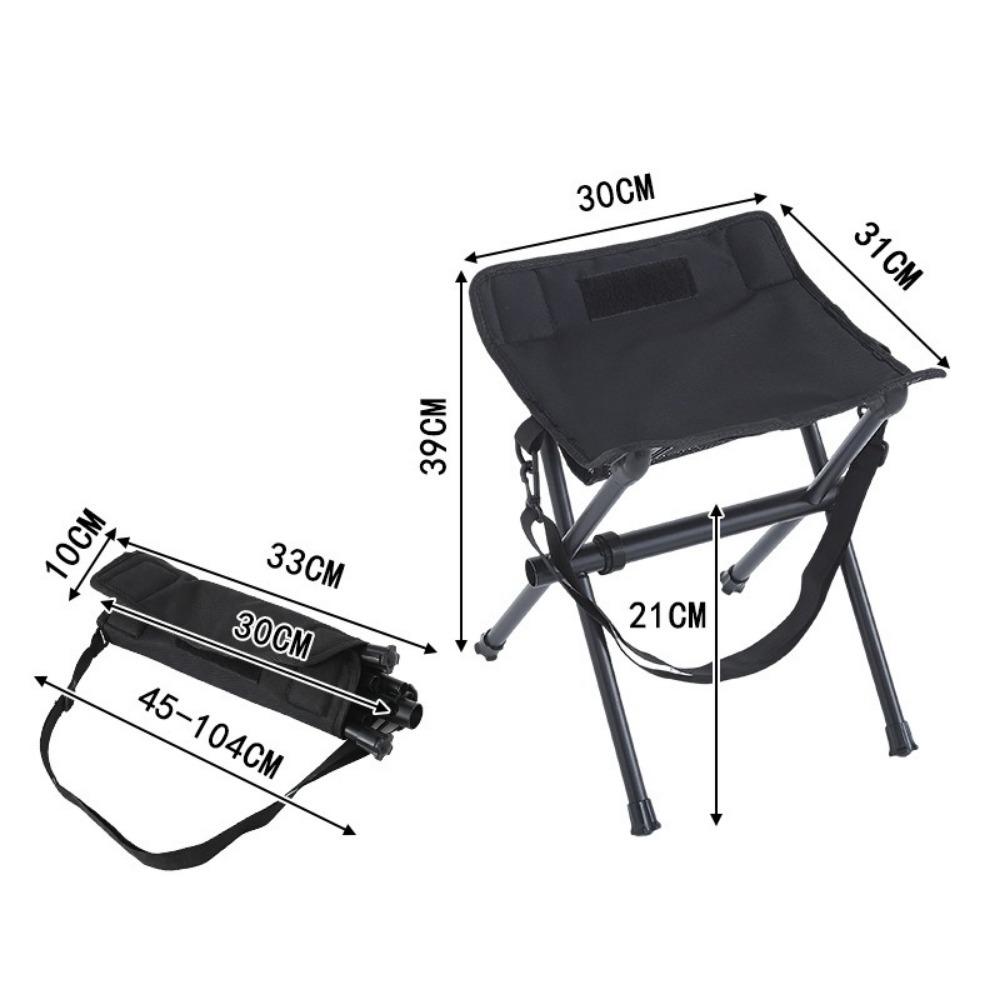 Foldable Camping Chair Ultra-Light Fishing Chair Easy To Carry Outdoor Folding Stool  Small Horse