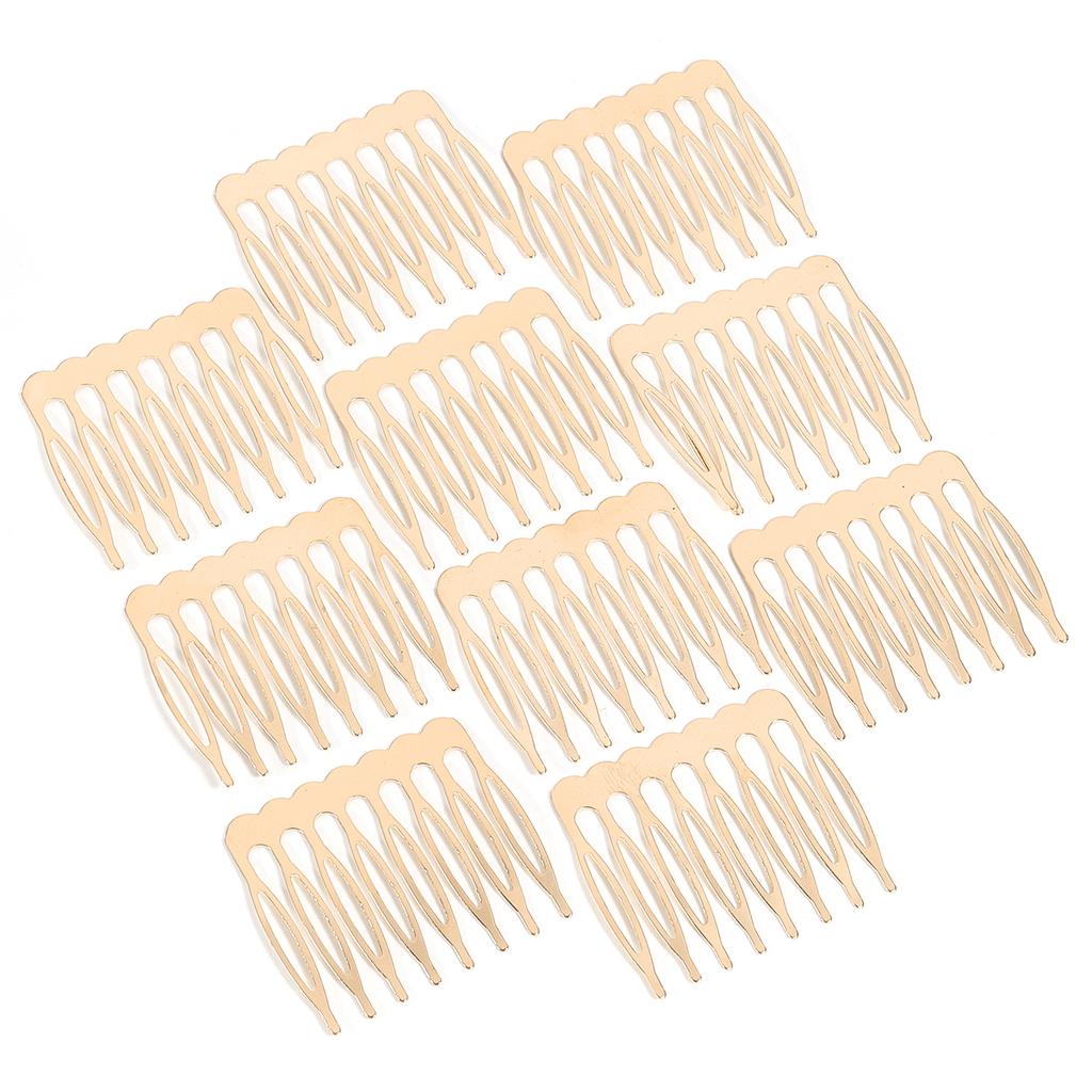 10pcs Simple Hairpins Hair Combs Metal 5 8 10 Teeth Bridal Hair Comb For Women Bridal DIY Wedding Hair Pins Headwear Accessories