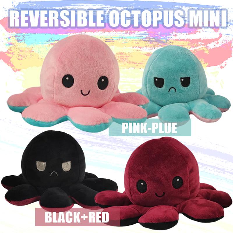reversible octopus black and red