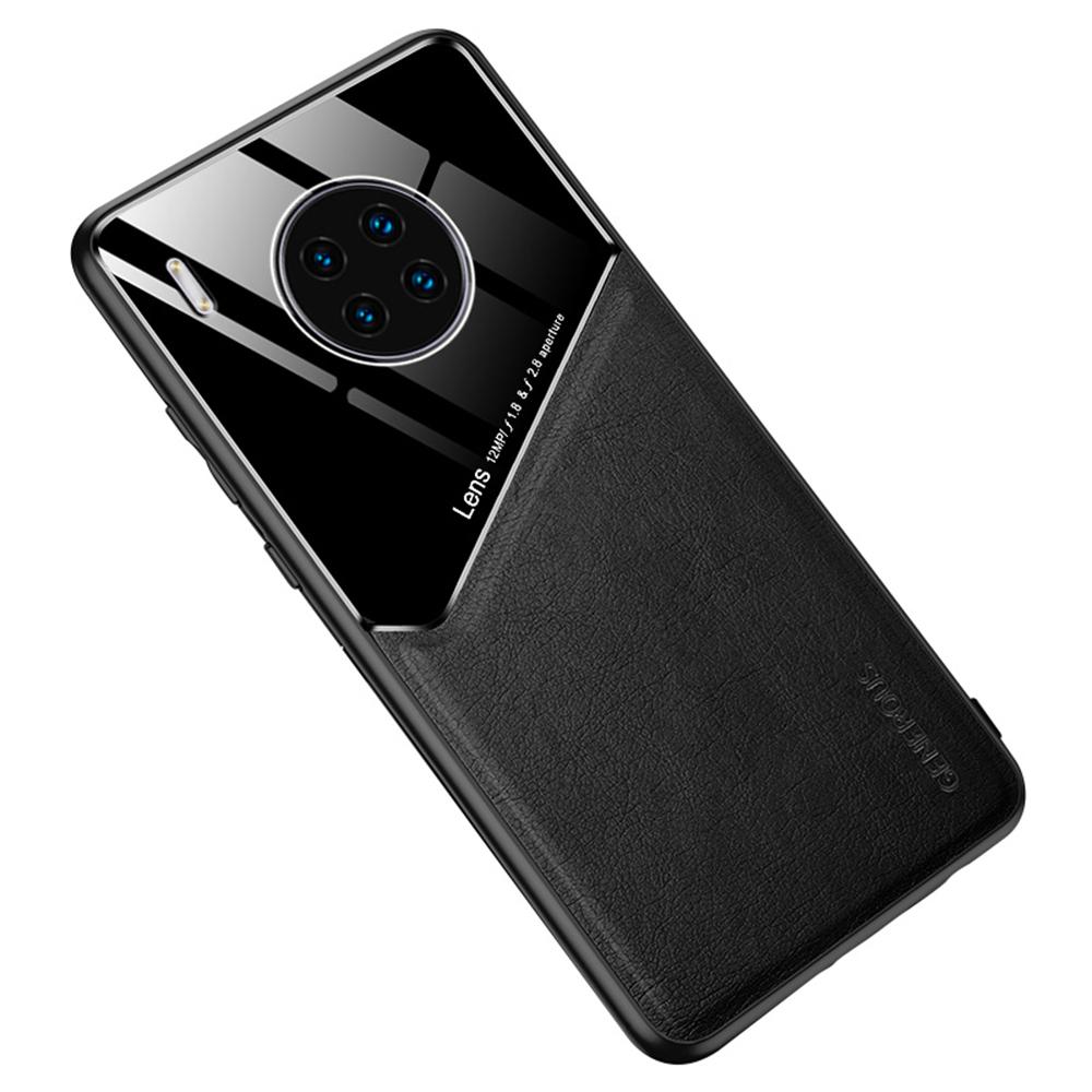 

Shockproof Anti-Drop Case for Huawei Y9a TPU+PC+PU Leather Slim Phone Cover Support Magnetic Car Mount Black