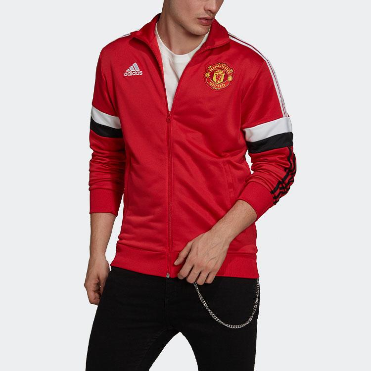 Adidas Manchester United 3-Stripe Track Jacket Men Tops Red GR3887