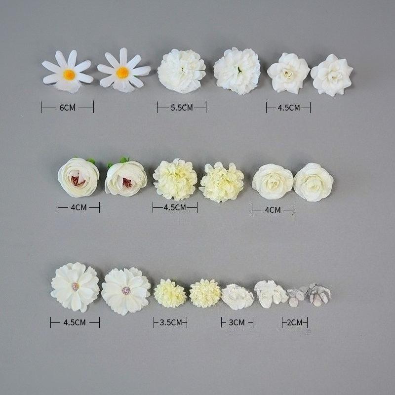 

Mixed Artificial Flowers Silk Rose Fake Flowers for Home Room Wedding Decoration DIY Craft Garland Bouquet Accessory белый