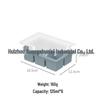 Popular Silicone Ice Cube Tray with Lid – 4 Large Slots & 15 Square Compartments for Soup or Food Storage