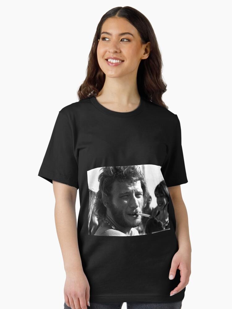 Françoise Hardy Johnny Hallyday (Françoise Hardy in the Background) Essential T-Shirt