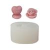 Heart Shaped Candle Mold Rose Candle Mold for DIY Candle Soap Plaster Chocolate Home Decor DIY Resin Casting Molds