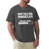 Summer New Tshirts Installing Muscles Please Wait Loading Bar Funny Print T Shirt Men Women Cotton Short Sleeve Cool Tees