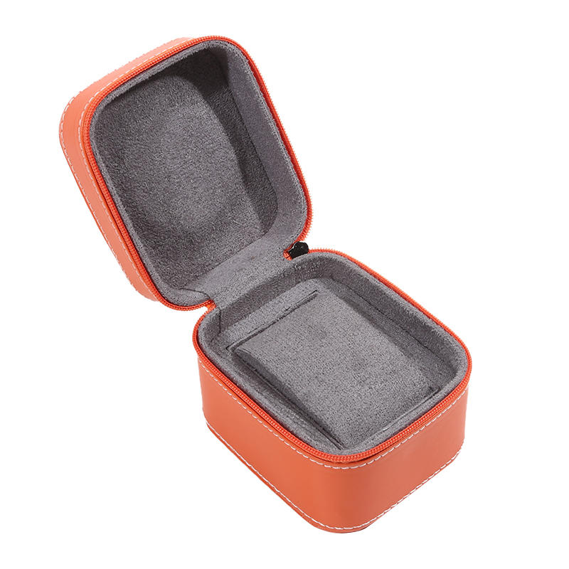 

Advanced PU Car Line Watch Box Business Pocket Watch Portable Zipper Fashion Accessory Packaging Storage Box