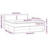 VidaXL Bed Slatted Base with Mattress and LEDs, Upholstered Bed, Double Bed, Adult Bed for Interior Bedroom, 3134355