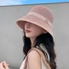 Summer Bucket Hats Cap For Women Double Layer Spring Fisherman Hat Outdoor Foldable Suncreen Beach Hat