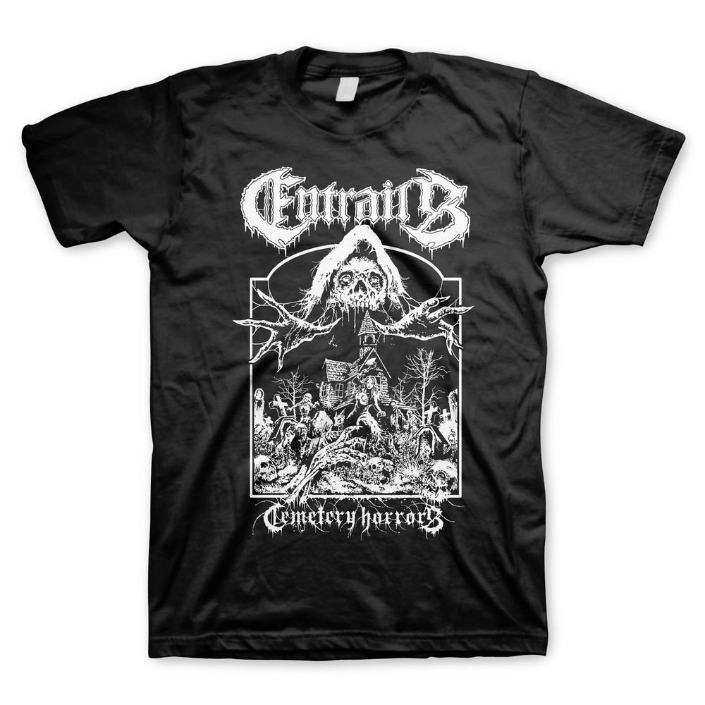 ENTRAILS cd lgo CEMETERY HORRORS Official SHIRT LRG New raging death Unisex T-Shirt XXXXL