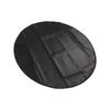 Under Grill Mat Fireproof Waterproof Double Sided Portable Round Barbecue Floor Pad for Fire Pit Smoker 36 Inch Black