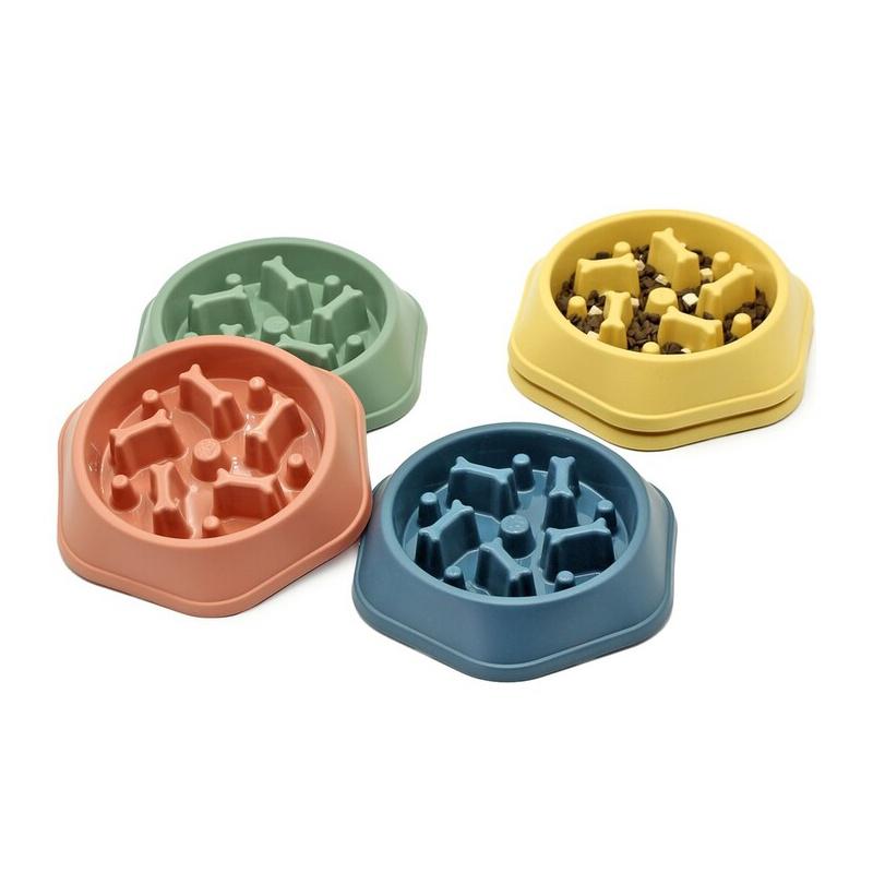 Lebhafter Anti-Überlauf-Haustiernapf Slow-Feeder-Design Für Hunde Und Katzen Mehrere Farben Verfügbar