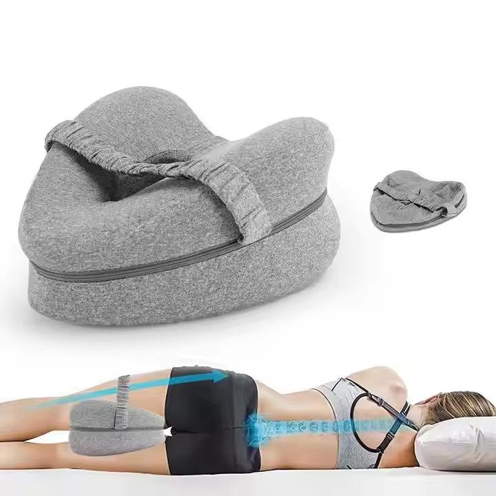 Ergonomic Memory Foam Leg Pillow for Pregnant Women - Heart-shaped, Knee and Leg Support pillow