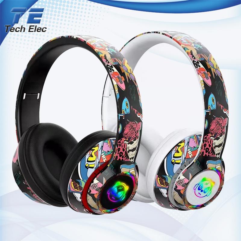 L750 Color Painting Graffiti Bluetooth Headset Wireless Bass Music