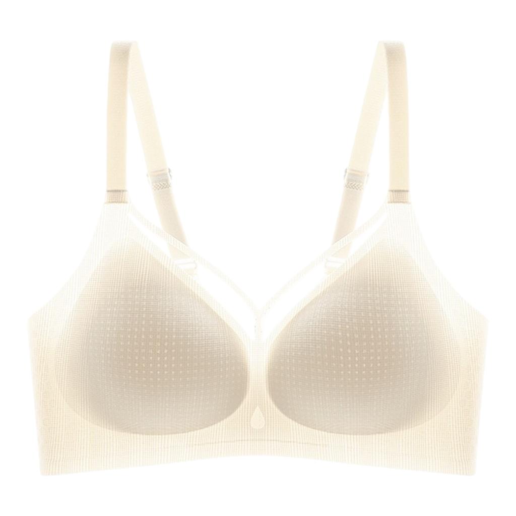 Zeriluna Ice silk French-style bra Sexy Parisian-style design, cool and skin-friendly for summer, with a light and breathable push-up effect
