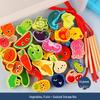 Wooden Bead Stringing Toy for Children's Educational Development