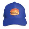 Cheeseburger  Pattern  Blue Baseball Cap Unique Hats New Hat Custom Cap Tea Hat Baseball For Unisex Womens