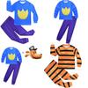Dog Man Petey The Cat Kids Long Sleeve Pajama Set With Soft Fabric For Spring Children