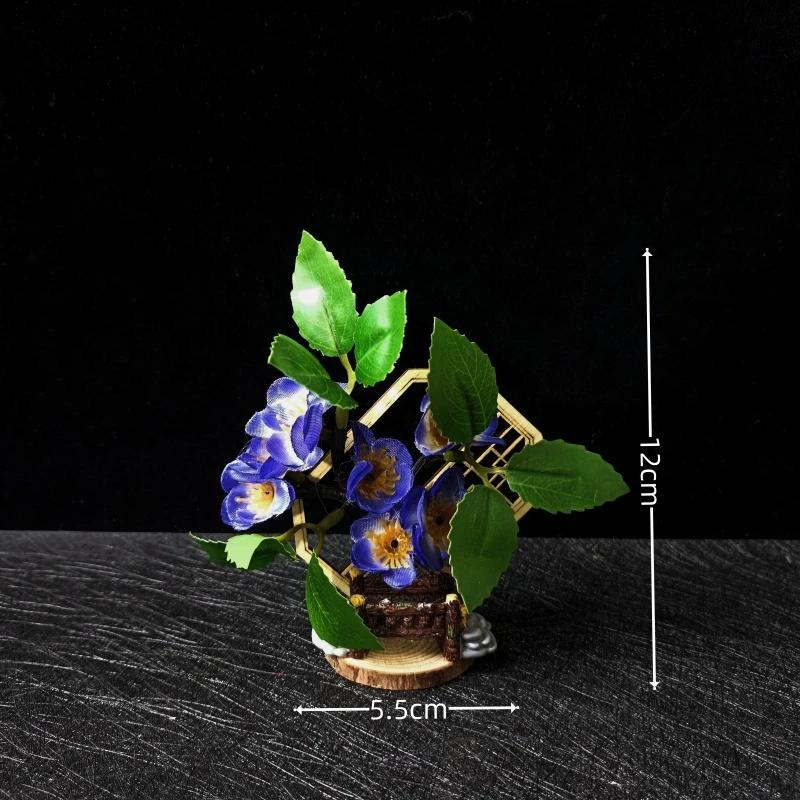 Plum blossom arrangement Sushi Decoration Tattoo ornament Japanese cuisine scene Japanese style plastic simulation flower-D