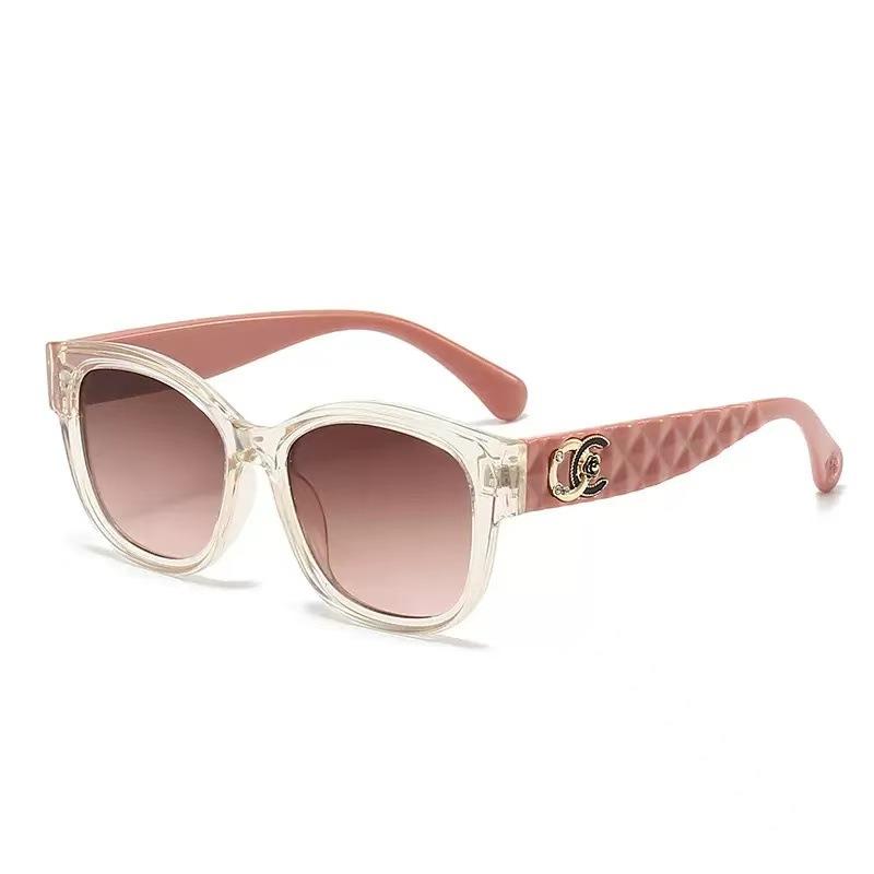 New fashion avant-garde round frame sunglasses for women, sun protection and sunshade versatile ins high-end small fragrant sunglasses