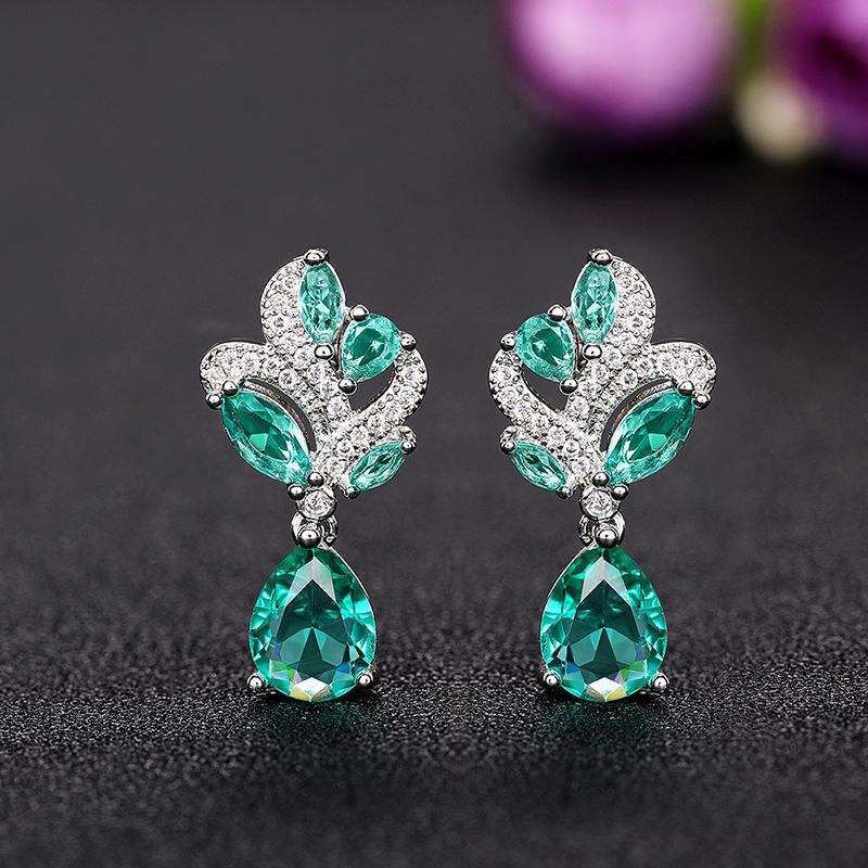 Cao Shi Korean Elegant Stud Earrings 2024 - Exquisite Summer Socialite Style