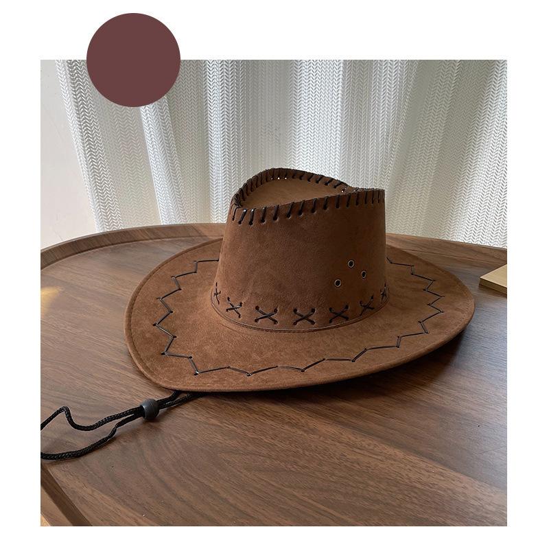 Western Cowboy Hat Women Summer Sun Hat Dressing Photography Hat Knight Hat Versatile Hot Girl Sun Protection Hat