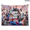 GTA Game Wall Tapestry Aesthetic Wall Hanging Printed Fabric Blanket Decorative Tapestries for Bedroom Living Room Home Decor