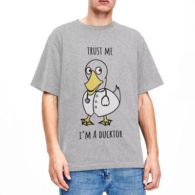 Αστεία Μπλούζα Merchandise για τον Ντόκτορ Ντακ Άνδρες Γυναίκες Χαριτωμένες Πάπιες Τρελό Βαμβακερό Ρούχο με Γραφική Εκτύπωση